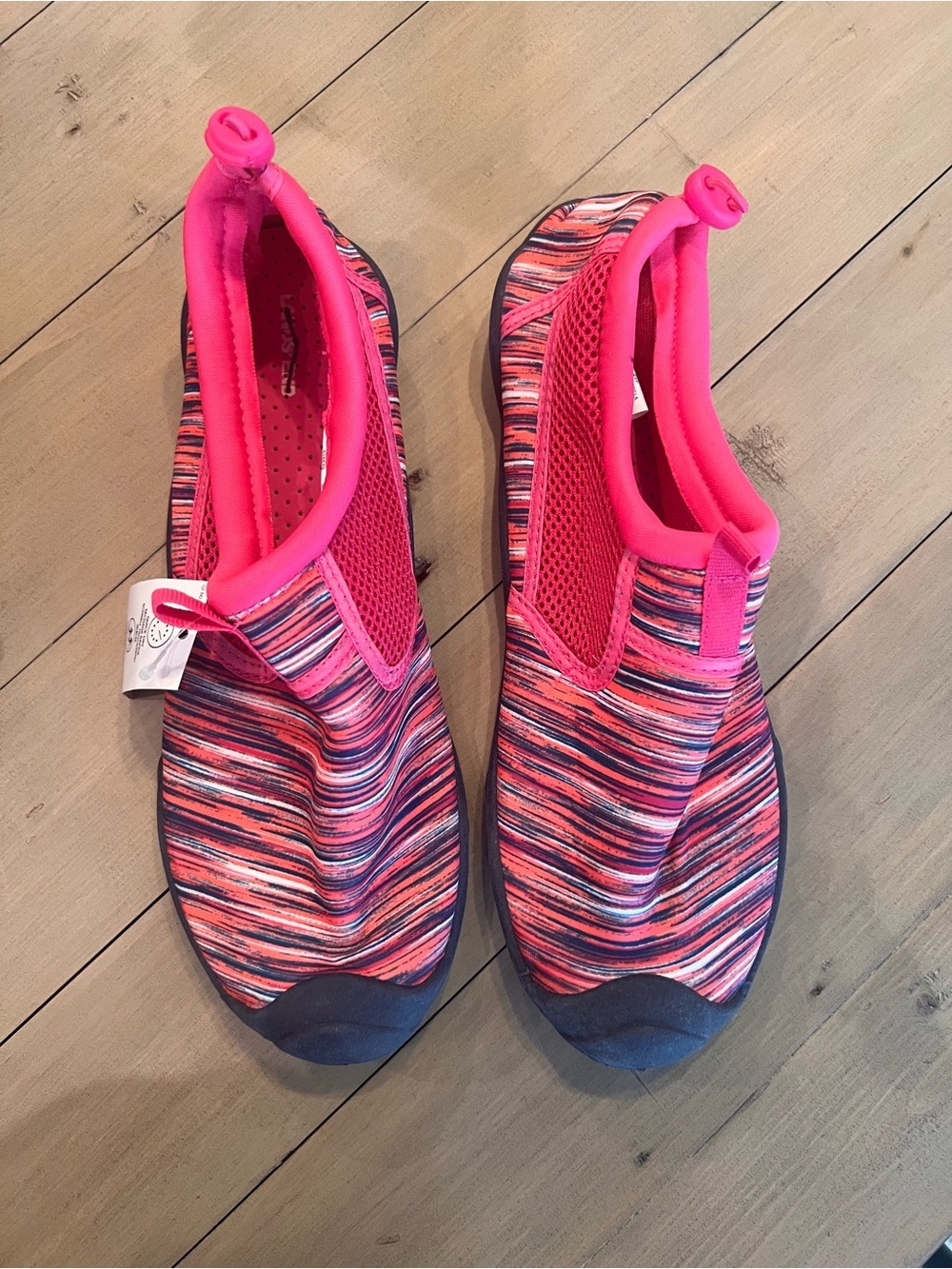 Lands End Slip-On Water Shoes - Pink Multicolor